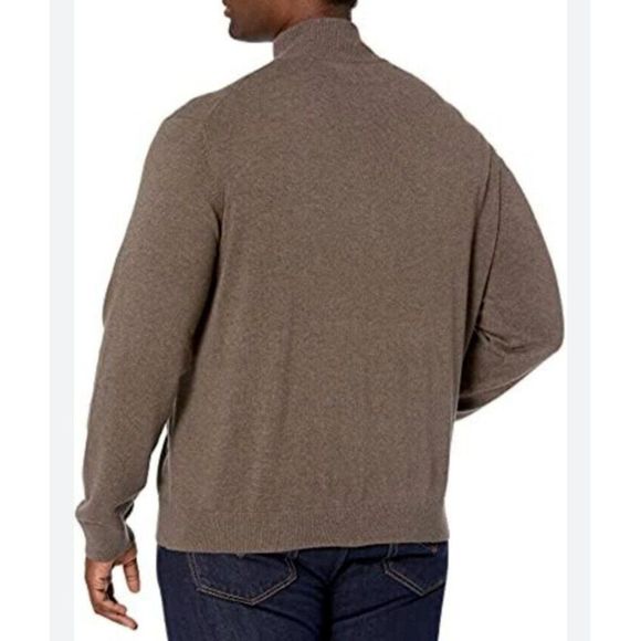 Michael Kors Mens 100% Merino Wool Baseball Jacket Brown Size 2XL - Picture 2 of 11